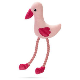 Produktbild von Beeztees Plüschspielzeug Flamingo Flami Rosa für Hunde mit Squeaker