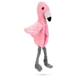 Produktbild von Beeztees Plüschspielzeug Flamingo Quak Rosa für Hunde Mittel