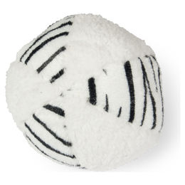 Beeztees Plüschspielzeug Safari Ball für Hunde Weiß/Schwarz – Bild 1 von 2