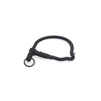 Produktbild von Beeztees Premium Parinca Hundehalsband aus Nylon rund Schwarz 45x1 cm - 45 cm