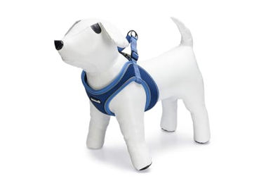 Beeztees Premium Parinca Step-In Hundegeschirr Blau aus Mesh und Nylon wasserabweisend verstellbar 41-46 cm – Bild 1 von 4