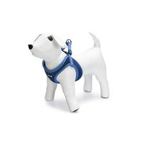Produktbild von Beeztees Premium Parinca Step-In Hundegeschirr Blau aus Mesh und Nylon wasserabweisend verstellbar 41-46 cm
