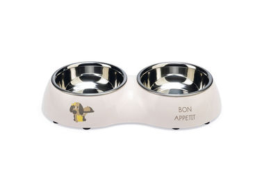 Beeztees Puppy Binky Diner Set für Welpen aus Kunststoff und Edelstahl in Rosa - 160 ml – Bild 1 von 6