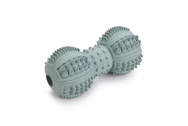 Beeztees Puppy Dental Hantel Kauspielzeug für Welpen aus Gummi in Mint Grün – Bild 1 von 4