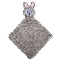 Produktbild von Beeztees Puppy Eco Kuscheltuch Grau Plüschspielzeug für Welpen