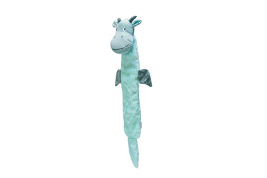 Beeztees Puppy Flatino Drachen Yi Plüschspielzeug für Welpen in Grün Türkis oder Grau – Bild 1 von 6
