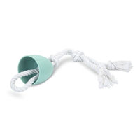 Produktbild von Beeztees Puppy Ziehkauseil T-Puller aus Baumwolle für Welpen Grün 50 cm - 50 cm