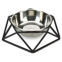Produktbild von Beeztees Puroni Hundenapf aus Edelstahl in Schwarz mit 19 cm Durchmesser - 2 x 700 ml