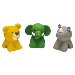Beeztees Quietschspielzeug Dschungeltier aus Latex für kleine Hunde bunt sortiert – Bild 1 von 4