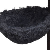 Produktbild von Beeztees Ramiro Hängender Korb für Kratzbäume Grau 45cm Katzenliege aus Plüsch