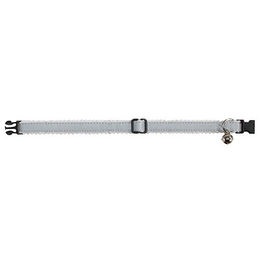 Beeztees Reflektierendes Katzenhalsband aus Nylon in Grau/Weiß 24-29 cm – Bild 1 von 1