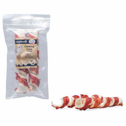 Produktbild von Beeztees Rinderhaut Kau-Twister Ente Hundesnack glutenfrei ohne Farb- und Aromastoffe 18 cm 2 Stück - 6 x 2 Stk.