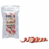 Produktbild von Beeztees Rinderhaut Kau-Twister Ente Hundesnack glutenfrei ohne Farb- und Aromastoffe 18 cm 2 Stück - 6 x 2 Stk.