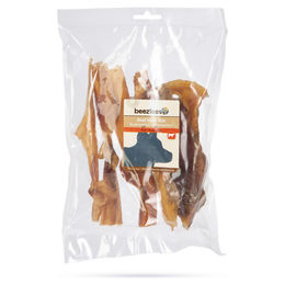 Produktbild von Beeztees Rinderkopfhaut Naturkaukartikel für Hunde Adult glutenfrei ohne Farb- und Aromastoffe 20 cm