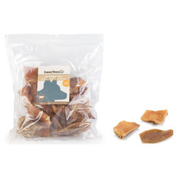 Produktbild von Beeztees Rinderkopfhautstücke Hundesnack Monoprotein 250 g - 250 g