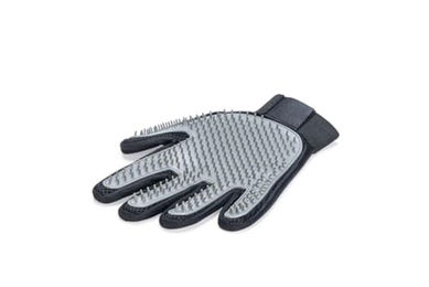 Beeztees Rubby Pflegehandschuh Bürste aus Gummi für Hunde in Schwarz/Grau – Bild 1 von 7