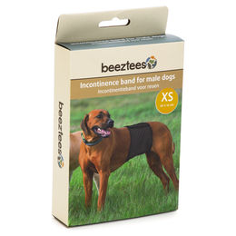 Beeztees Rüdenwindel Inkontinenz Bauchband für Hunde Schwarz XS aus Polyester – Bild 1 von 2