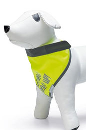 Beeztees Safety Gear Bandana Chiny Reflektierendes Halstuch für Hunde Gelb Größe S – Bild 1 von 8