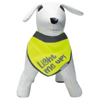 Produktbild von Beeztees Safety Gear Bandana Chiny Reflektierendes Hundehalstuch aus Nylon Gelb Größe L