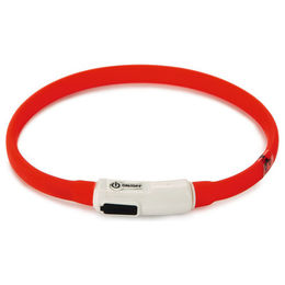 Beeztees Safety Gear Dogini Hundehalsband mit USB-Akkufunktion Rot 35 cm - 35 cm – Bild 1 von 4