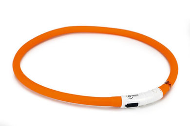 Beeztees Safety Gear Dogini Hundehalsband mit USB-Funktion orange 70 cm – Bild 1 von 3