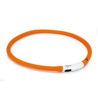 Produktbild von Beeztees Safety Gear Dogini Hundehalsband mit USB-Funktion orange 70 cm