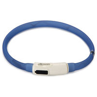 Produktbild von Beeztees Safety Gear Dogini Hundehalsband USB Blau 35 cm - 35 cm