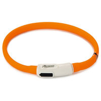 Produktbild von Beeztees Safety Gear Dogini Hundehalsband USB Orange 35 cm - 35 cm