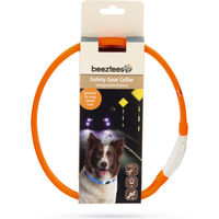 Produktbild von Beeztees Safety Gear Glow USB Halsband Orange 65x2,5 cm