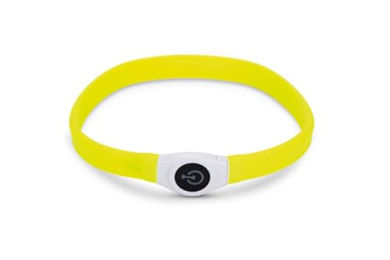 Produktbild von Beeztees Safety Gear Glowy Hundehalsband Gelb 65x2,5 cm