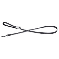 Produktbild von Beeztees Safety Gear Parinca Hundeleine aus Nylon in Schwarz mit LED-Funktion und wasserabweisender Eigenschaft 150 cm