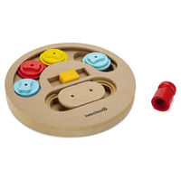 Produktbild von Beeztees Sambo Intelligenzspielzeug aus Holz für Welpen Bunt