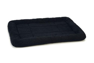 Produktbild von Beeztees Schaffell-Liegekissen Schwarz 62 x 44 x 6 cm für Gitterboxen