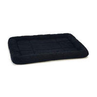 Produktbild von Beeztees Schaffell-Liegekissen Schwarz 62 x 44 x 6 cm für Gitterboxen