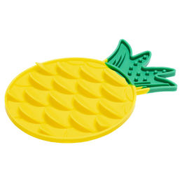 Beeztees Schleckmatte aus Silikon für Hunde Ananas Gelb - 30 cm – Bild 1 von 4