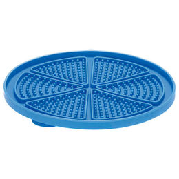 Beeztees Schleckmatte Pizza aus Silikon Blau – Bild 1 von 5