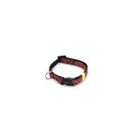 Produktbild von Beeztees Scribbles Hundehalsband aus Nylon in Schwarz, verstellbar 20-30 cm