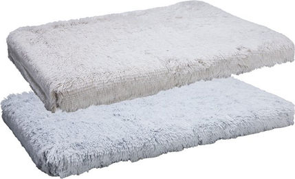 Beeztees Siba Orthopädisches Hundekissen aus Plüsch Grau 100 x 70 x 9 cm – Bild 1 von 2