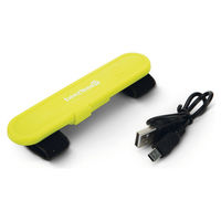 Produktbild von Beeztees Sicherheitslicht Safety Gear USB für Hundeleine und Sicherheitsgeschirr gelb wasserfest aus Silikon