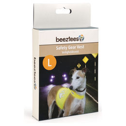 Beeztees Sicherheitsweste für Hunde Reflektierend Gelb Größe L – Bild 1 von 2