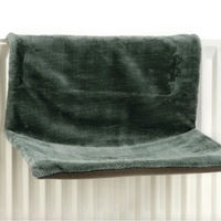 Produktbild von Beeztees Sleepy Heizungshängematte aus Plüsch Grau 46 x 31 x 24 cm