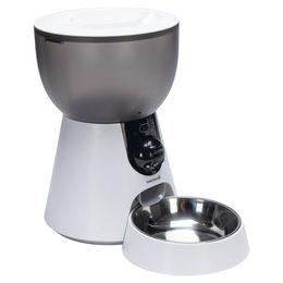 Beeztees Smart Feeder Automatischer Futterautomat für Katzen mit App-Steuerung und Kamera Weiß 4L - 4 l – Bild 1 von 8