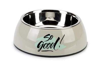 Beeztees So Good Hundenapf aus Kunststoff grau - 350 ml – Bild 1 von 2