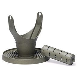 Beeztees Spiel- und Snackturm für Hühner Grau 30x30x30 cm aus Recyclingmaterial – Bild 1 von 11