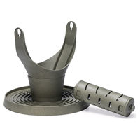 Produktbild von Beeztees Spiel- und Snackturm für Hühner Grau 30x30x30 cm aus Recyclingmaterial
