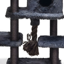Produktbild von Beeztees Spielseil für Katzen Kratzbaum Schwarz Grau 5x5x40cm