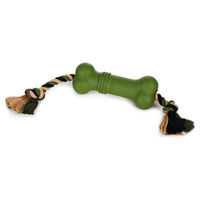 Produktbild von Beeztees Sumo Fit Bone Kauspielzeug für Hunde aus Gummi Grün