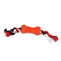 Produktbild von Beeztees Sumo Mini Fit Bone Kauspielzeug für Hunde aus Gummi Rot XS