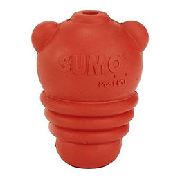 Beeztees Sumo Mini Play Hundespielzeug aus Gummi für Welpen in Rot XS – Bild 1 von 4