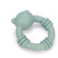 Produktbild von Beeztees Sumo Mini Welpenspielzeug Team Spielring aus Gummi XS Türkis